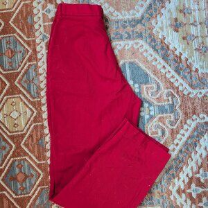 beautiful vintage high waisted red trousers